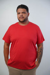 CAMISETA BÁSICA GOLA REDONDA LISA PLUS