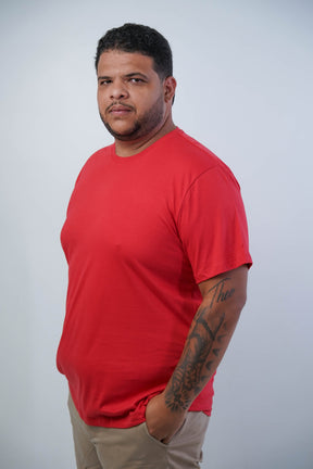 CAMISETA BÁSICA GOLA REDONDA LISA PLUS