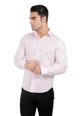 CAMISA MANGA LONGA SLIM FIT BÁSICA LISA