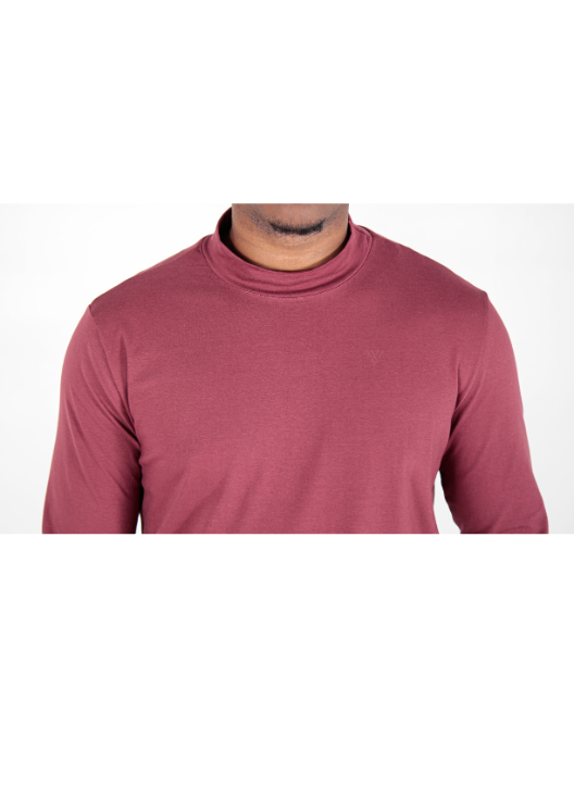 CAMISETA MANGA LONGA ALGODÃO EGÍPCIO GOLA ALTA