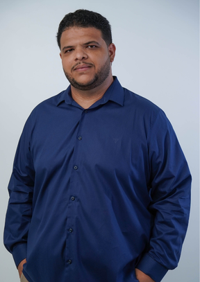 CAMISA SOCIAL PLUS SIZE BÁSICA LISA