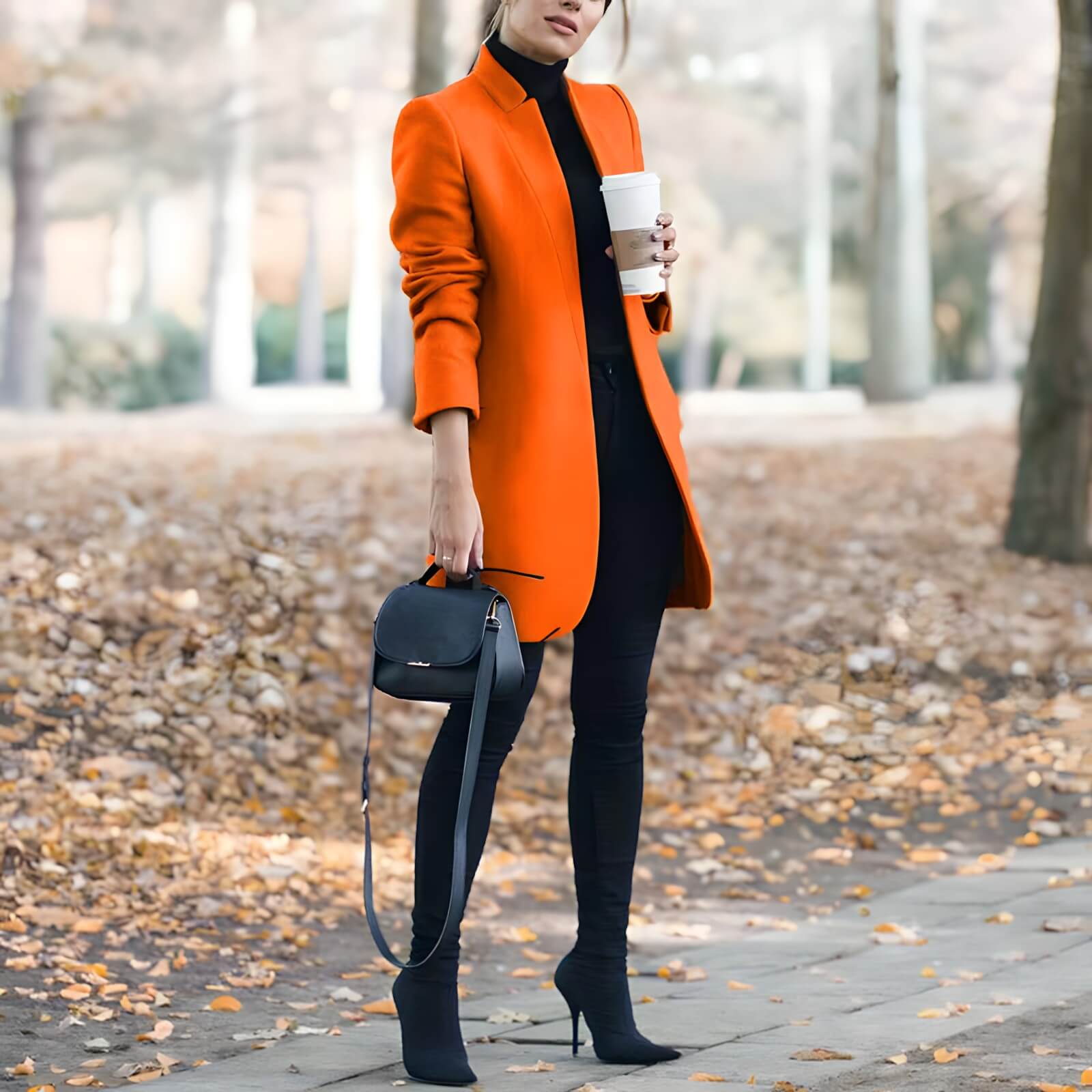 Blazer Alongado de Lã Batida Briseis