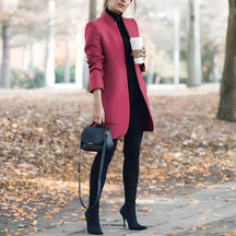 Blazer Alongado de Lã Batida Briseis