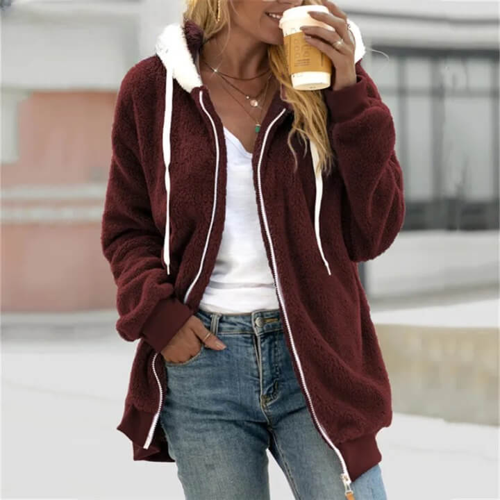 Casaco Feminino de Pelúcia Belleze