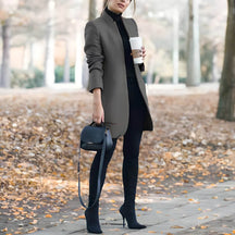 Blazer Alongado de Lã Batida Briseis