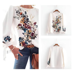 Blusa Elegante de Chiffon Brillant
