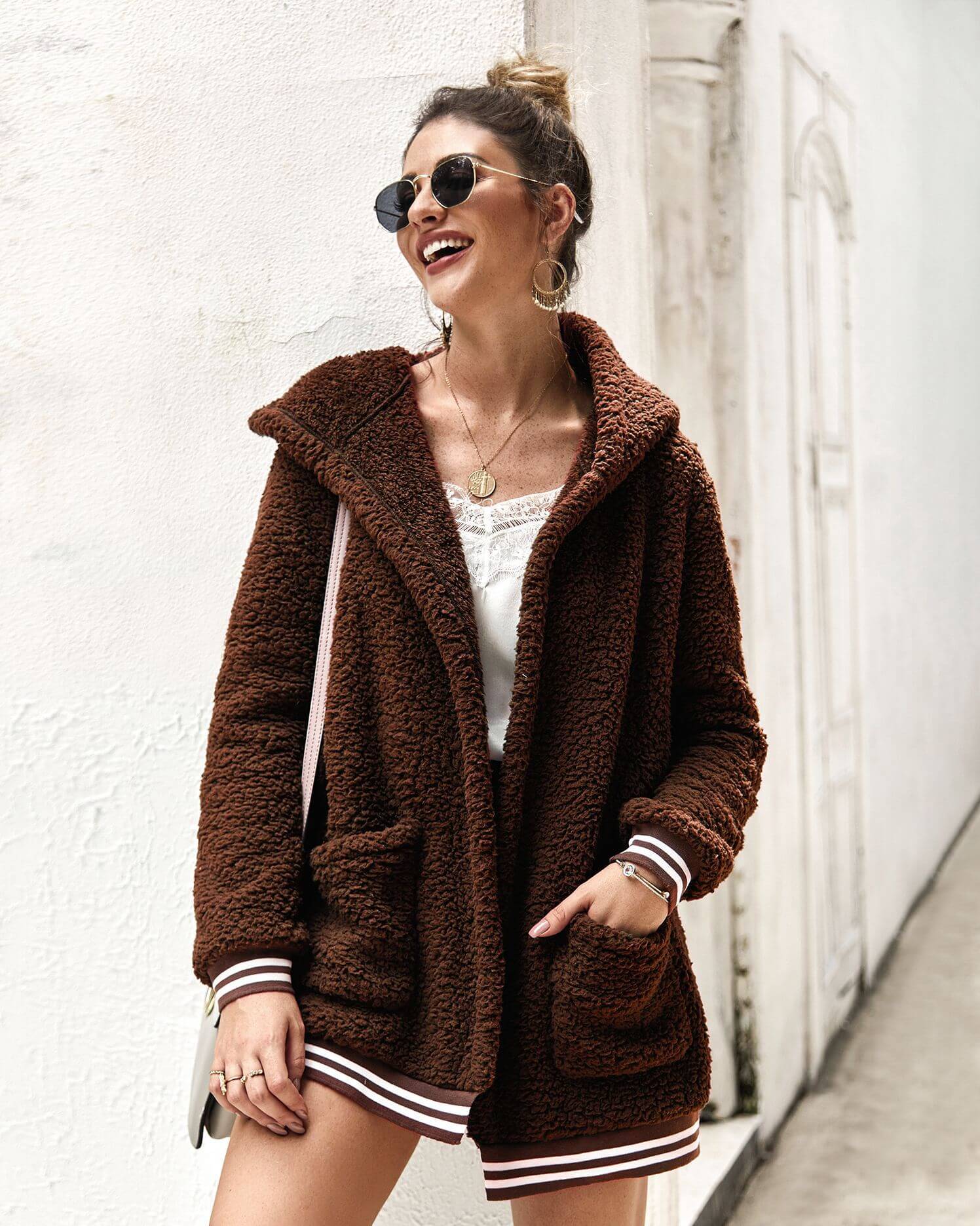 Casaco Feminino Ponto Aberto Capucine