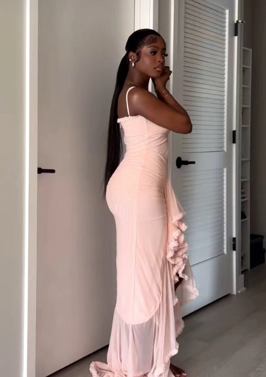 Vestido Longo com Babados Modern Valência - GOLDEN ERA