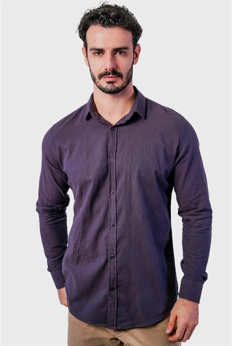 CAMISA FLANELA MANGA LONGA SLIM FIT