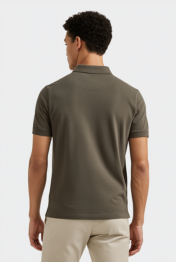 POLO PIQUET PIMA COM ELASTANO LISA