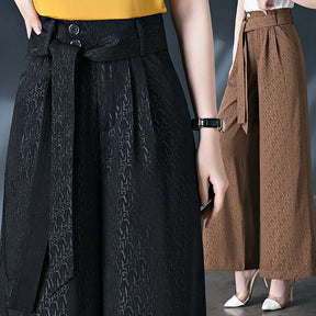 Calças Pantalona Rafaella™ com Cinto em Laço / Conforto e Estilo Sofisticado para Todos os Dias!