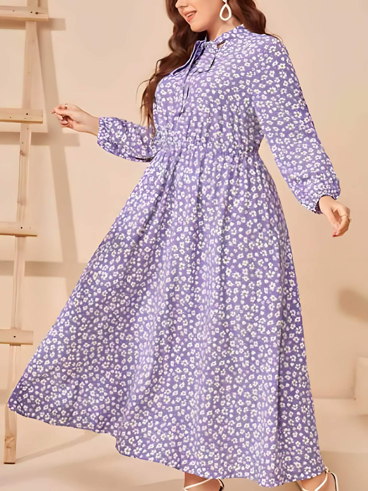 Vestido Mídi Bordelais - Plus Size