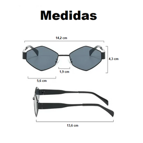 Óculos de Sol Hexagonal Brooke