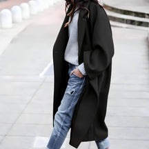 Casaco Feminino Longo de Lã Batida Ondine