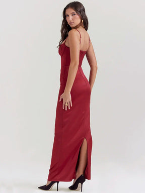 Vestido Longo Modelador Corselet Modern Bella Cetim - GOLDEN ERA