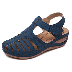 Sandália Anatômica Feminina Confortável com Fechamento em Velcro