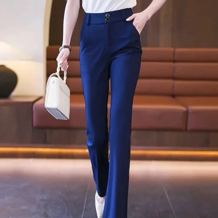 Calças Signature Tailor™ com Estilo Alfaiataria / Elegância Clássica e Cintura Alta