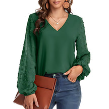 Blusa Casual de Chiffon Ruda