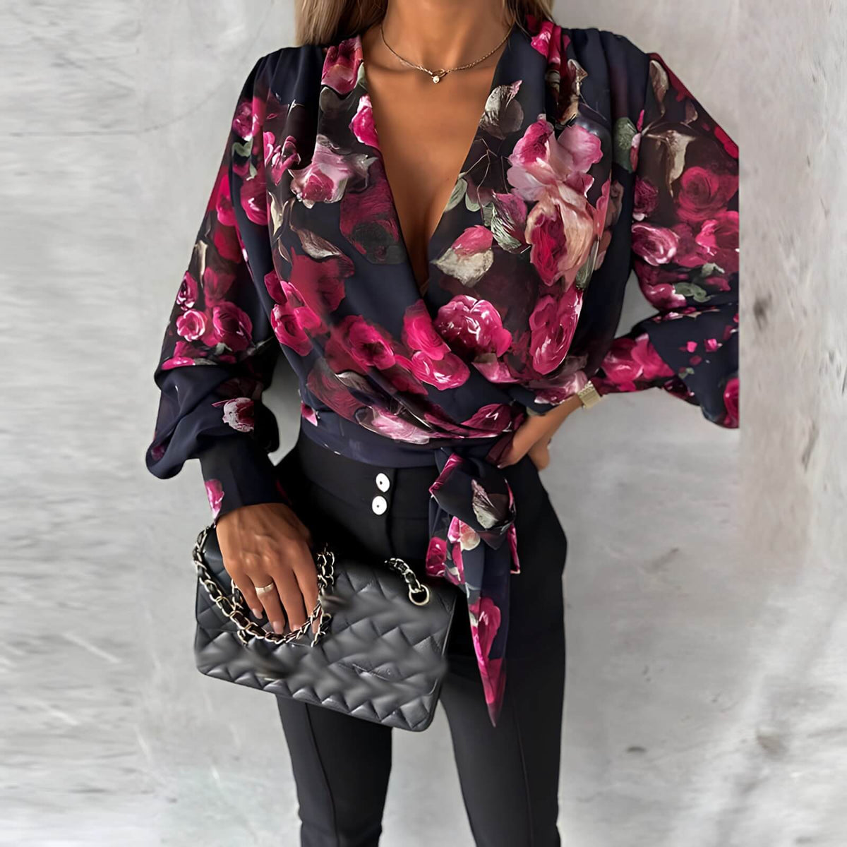 Camisa Transpassada Amoureuse