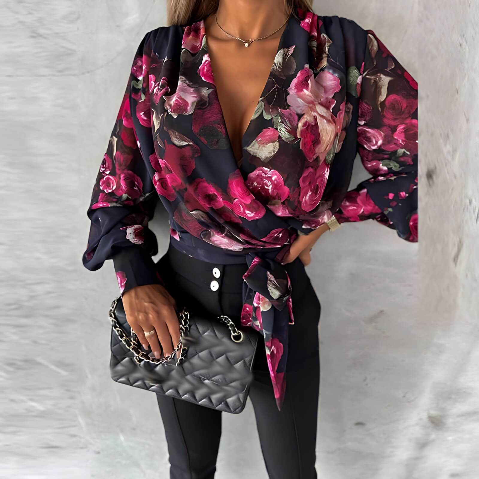 Camisa Transpassada Amoureuse