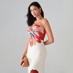 Vestido Longo Floral Modern Pétala