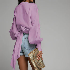 Camisa Transpassada Amoureuse