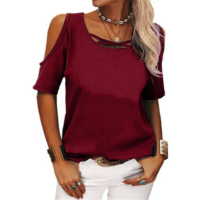 Blusa Casual Ombro Aberto Lilium