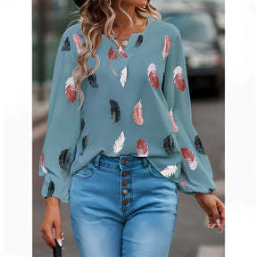 Blusa Casual de Chiffon Tulipe