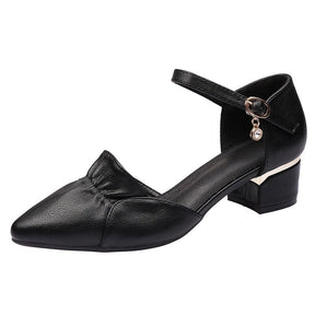 Sandália Janaína com Detalhe Drapeado + Salto Conforto