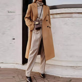 Casaco Feminino Longo de Lã Batida Yael