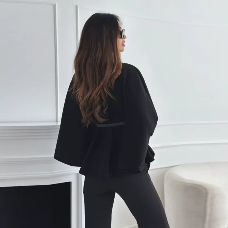 Poncho Feminino Casual Sophia