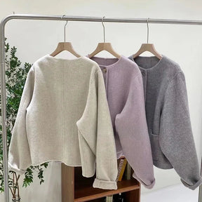 Casaco Feminino de Lã Batida Elenia