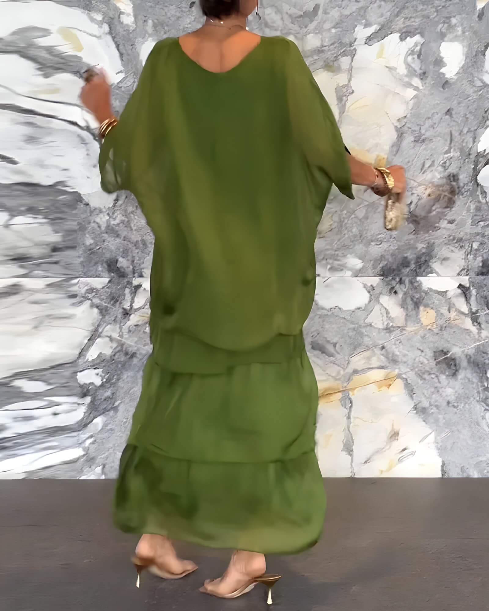 Vestido Longo de Chiffon Aurélide