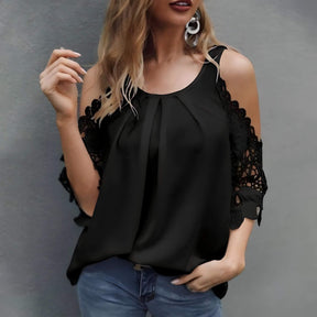Blusa Casual Ombro Aberto Verbena