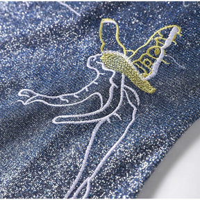 Vestido Curto Paetê Modern Pérola