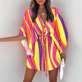 Vestido Curto com Amarração Mileto