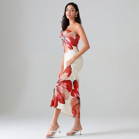 Vestido Longo Floral Modern Pétala