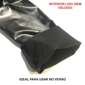 Calça Feminina Modeladora de Couro Peluciada Black