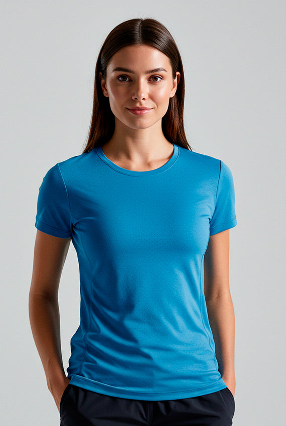 CAMISETA FEMININA FITNESS DRY POLIAMIDA