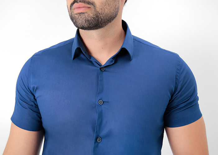 CAMISA MANGA CURTA  SLIM FIT BÁSICA