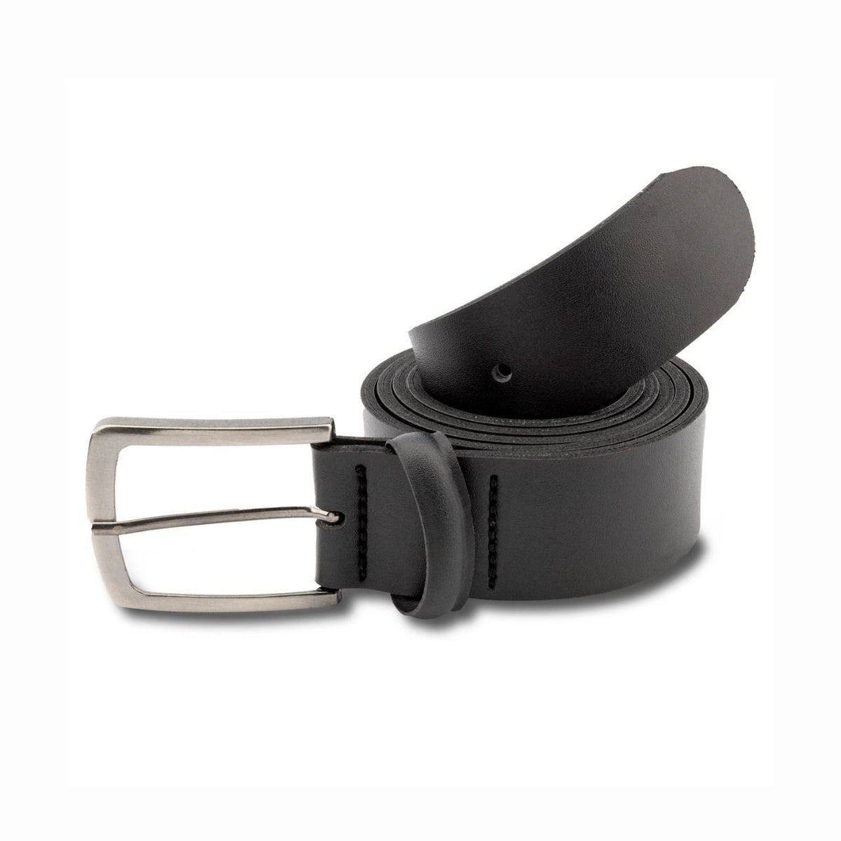 CINTO CASUAL COURO LISO SPORT PRETO