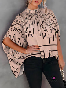 Blusa de Gola Alta Maxi