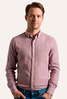 CAMISA MANGA LONGA SLIM FIT BUTTON DOWN XADREZ