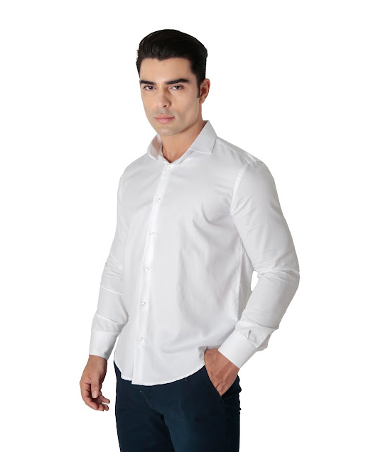 Camisa Oxford Pima Algodão Fio 80 Manga Longa Slim Fit