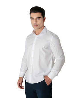 Camisa Oxford Pima Algodão Fio 80 Manga Longa Slim Fit