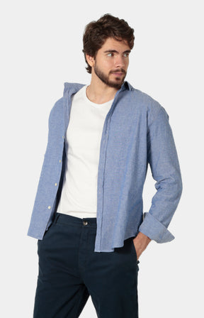CAMISA MANGA LONGA LINHO SLIM FIT
