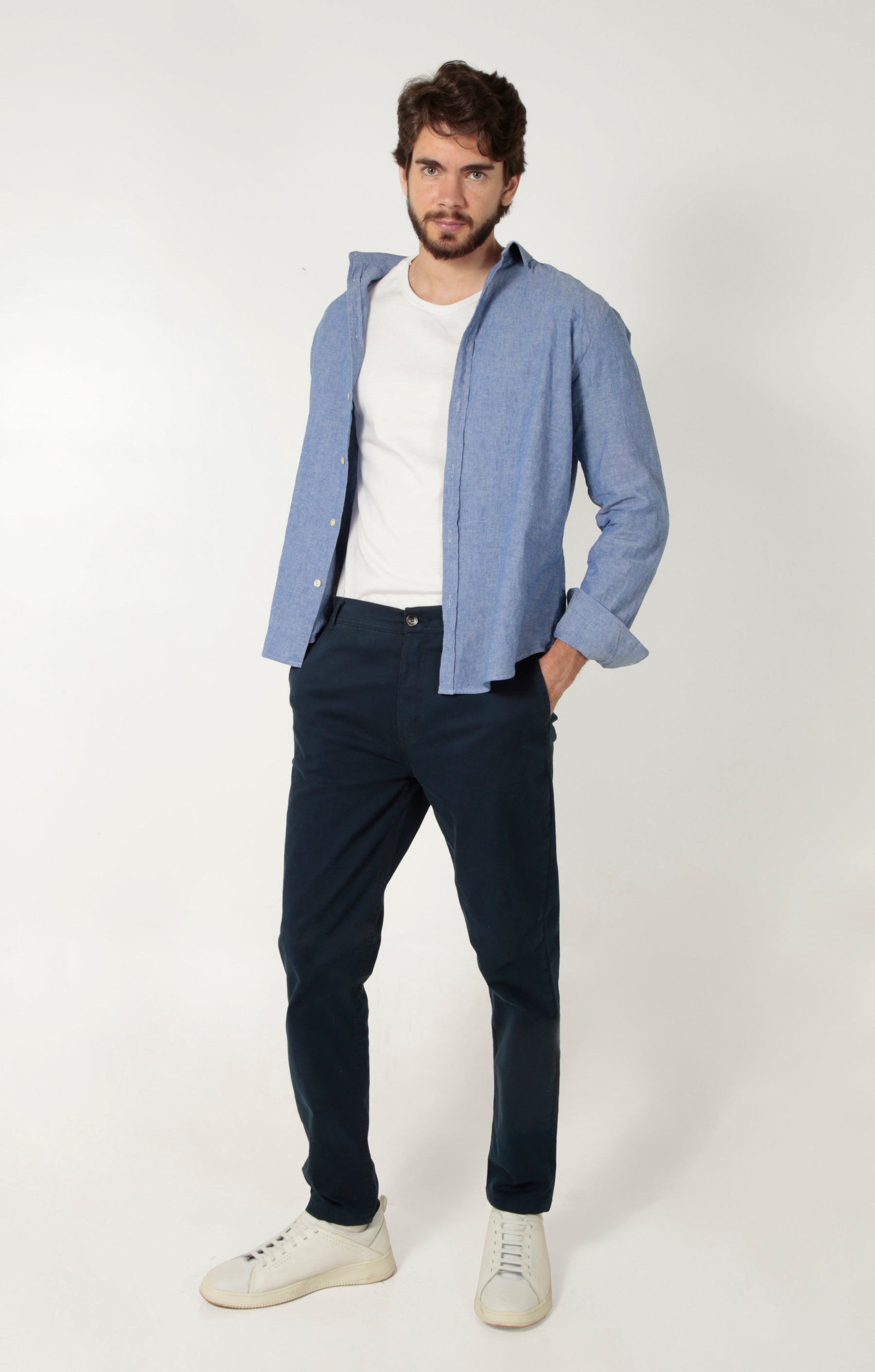 CAMISA MANGA LONGA LINHO SLIM FIT