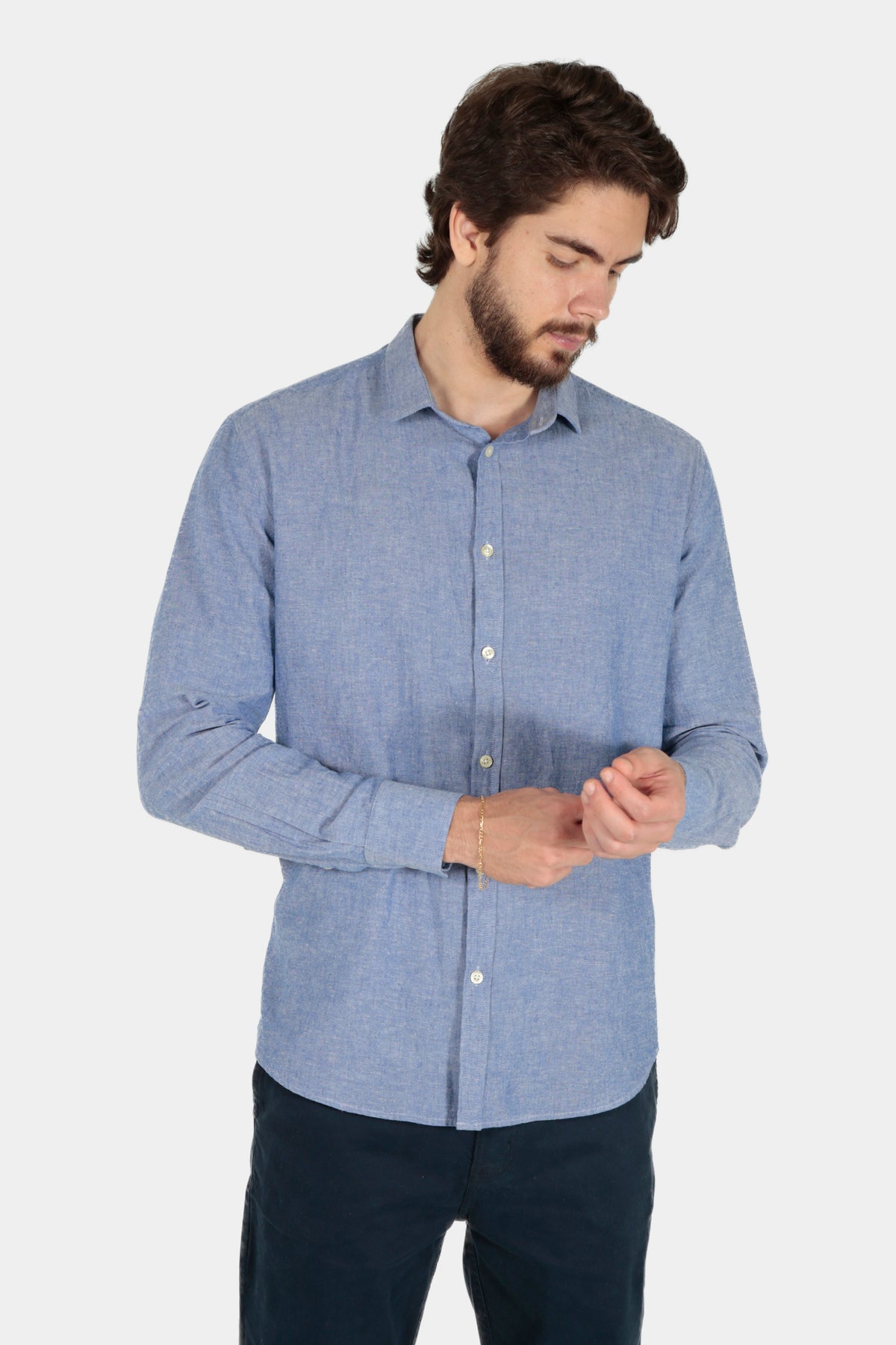 CAMISA MANGA LONGA LINHO SLIM FIT