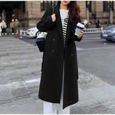 Casaco Feminino Longo de Lã Batida Isidro