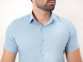 CAMISA MANGA CURTA  SLIM FIT BÁSICA